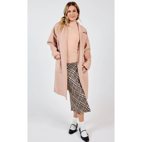 NWT - Anthropologie x Sadie & Sage Hayle Open Coat-Rose - Size Medium - Picture 1 of 11